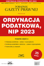 Okładka - Ordynacja podatkowa, NIP 2023 - praca zbiorowa