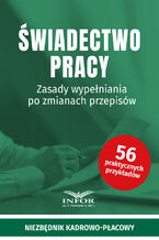 Okładka - Świadectwo pracy - praca zbiorowa