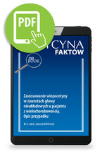 Okładka - Zastosowanie winpocetyny w zawrotach głowy nieukładowych u pacjenta z wielochorobowością. Opis przypadku - Joanna Bielewicz