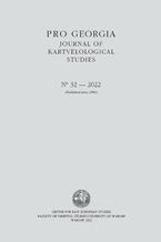 Okładka - Pro Georgia. Journal of Kartvelological Studies 2022/32 - David Kolbaia