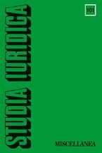 Okładka - Studia Iuridica, nr 101 - Tomasz Giaro, Adam Niewiadomski