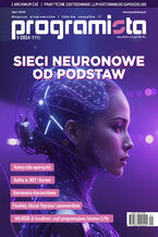 Okładka - Programista nr 111. SIECI NEURONOWE OD PODSTAW - Magazyn Programista