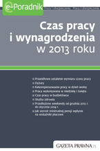 Okładka - Czas pracy i wynagrodzenia w 2013 roku - praca zbiorowa