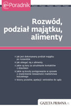 Okładka - Rozwód, podział majątku, alimenty - praca zbiorowa