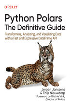 Okładka - Python Polars: The Definitive Guide. Transforming, Analyzing, and Visualizing Data with a Fast and Expressive DataFrame API - Jeroen Janssens, Thijs Nieuwdorp