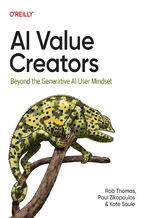 Okładka - AI Value Creators - Rob Thomas, Paul Zikopoulos, Kate Soule