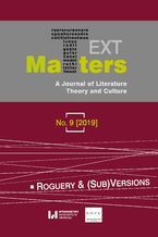 Okładka - Text Matters: A Journal of Literature, Theory and Culture, No. 9 (2019) - Aritha van Herk, Vanja Polić