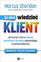 Okładka - Co chce wiedzieć klient?. Jak tworzyć treści w inbound marketingu i sprzedaży odpowiadające na pytania odbiorców - Marcus Sheridan