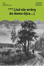 Okładka - *** [Już nie wrócę do domu Ojca...] - Jarosław Klejnocki