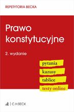 Okładka - Prawo konstytucyjne. Pytania. Kazusy. Tablice. Testy online - Lucyna Wyciszkiewicz-Pardej