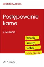 Okładka - Postępowanie karne. Pytania. Kazusy. Tablice. Testy online - Lucyna Wyciszkiewicz-Pardej