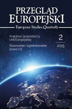 Okładka - Przegląd Europejski 2025/2. European Studies Quarterly - Marta Witkowska