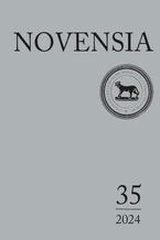 Okładka - Novensia 35 - Piotr Dyczek