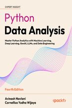 Okładka - Python Data Analysis. An end-to-end guide covering data processing, data manipulation and data visualization - Fourth Edition - Avinash Navlani, Cornellius Yudha Wijaya