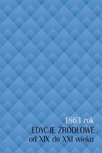 Okładka - 1863 rok - Sikorska-Kulesza Jolanta