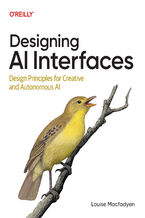 Okładka - Designing AI Interfaces. Design Principles for Creative and Autonomous AI - Louise Macfadyen