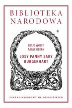 Okładka - Losy panny Sary Burgerhart - Aagje Deken, Betje Wolff