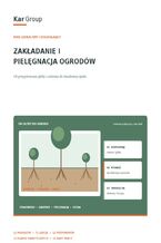 Okładka - Zakładanie i pielęgnacja ogrodów - bezpłatny ebook KAR-GROUP - KAR-GROUP