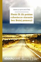 Okładka - Pieśń IX (Iż próżne człowiecze staranie bez Bożej pomocy) - Mikołaj Sęp Szarzyński