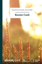 Okładka - Rorate Coeli - Krzysztof Kamil Baczyński