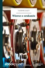 Okładka - Wiersz o szukaniu - Tadeusz Gajcy
