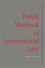 Okładka - 2014 Polish Yearbook of International Law vol. XXXIV - Władysław Czapliński