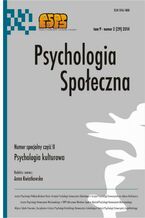 Okładka - Psychologia Społeczna nr 2(29)2014 - Maria Lewicka