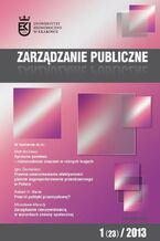 Okładka - Zarządzanie Publiczne nr 1(23)/2013 - Stanisław Mazur