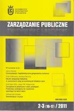 Okładka - Zarządzanie Publiczne nr 2-3(16-17)/2011 - Jerzy Hausner