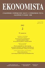 Okładka - Ekonomista 2012 nr 2 - Praca zbiorowa