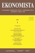 Okładka - Ekonomista 2013 nr 1 - Praca zbiorowa