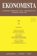 Okładka - Ekonomista 2013 nr 3 - Praca zbiorowa