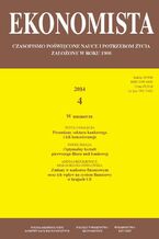 Okładka - Ekonomista 2014 nr 4 - Praca zbiorowa