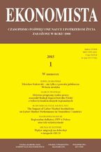 Okładka - Ekonomista 2015 nr 1 - Praca zbiorowa