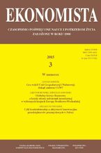 Okładka - Ekonomista 2015 nr 3 - Praca zbiorowa