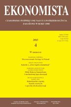 Okładka - Ekonomista 2015 nr 4 - Praca zbiorowa