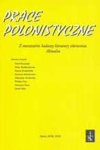 Okładka - Prace Polonistyczne t. 68/2013 - Praca zbiorowa