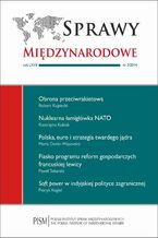 Okładka - Sprawy Międzynarodowe 3/2014 - Robert Kupiecki, Katarzyna Kubiak, Maria Dunin-Wąsowicz, Paweł Tokarski, Patryk Kugiel, Sławomir Dębski, Zdzisław Lachowski, Jan Rowiński