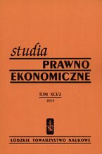 Okładka - Studia Prawno-Ekonomiczne t. 91/2014 - Praca zbiorowa