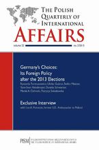 Okładka - The Polish Quarterly of International Affairs 2/2013 - Ryszarda Formuszewicz, Ulrike Guérot, Stefan Meister, Yann-Sven Rittelmeyer, Daniela Schwarzer, Marek A. Cichocki, Patrycja Sokołowska
