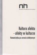 Okładka - Kultura afektu - Ryszard Nycz, Agnieszka Dauksza, Anna Łebkowska