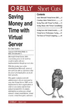 Okładka - Saving Money and Time with Virtual Server - Chris Sanders