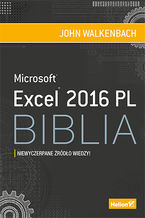 Okładka - Excel 2016 PL. Biblia - John Walkenbach