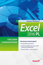 Okładka - Excel 2016 PL. Ćwiczenia zaawansowane - Krzysztof Masłowski