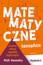 Okładka - Matematyczne łamańce. Wydanie II. Jeszcze więcej zagadek logicznych - Piotr Kosowicz
