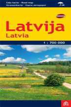 Okładka - Łotwa mapa 1:700 000 Jana Seta - Praca zbiorowa