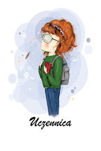 Okładka - UCZENNICA - MAŁGORZATA SZAFRAŃSKA
