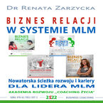 Okładka - Nowatorska ścieżka rozwoju i kariery dla Lidera MLM. Biznes relacji w systemie MLM. cz. 5 - PAKIET 4 w 1 - dr Renata Zarzycka