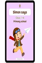 Okładka - Simon says. Class: 7-8. Primary school - Katarzyna Rak