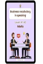 Okładka - Business vocabulary in speaking. Level: A1-A2. Adults - Katarzyna Rak